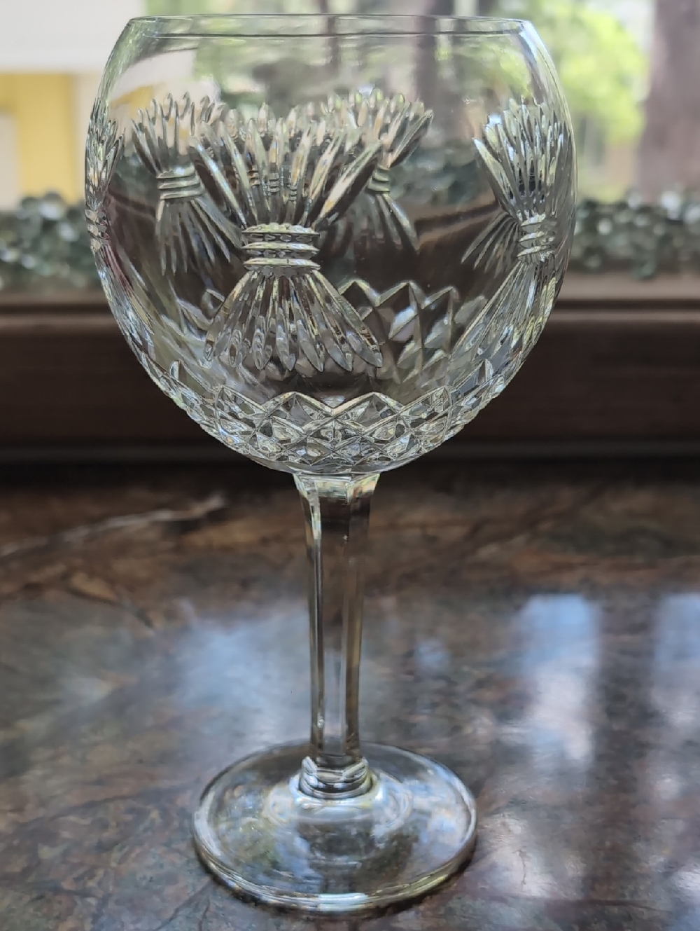 WATERFORD MILLENNIUM Prosperity Wine TOASTING BALLOON Crystal Glass GOBLET 8"